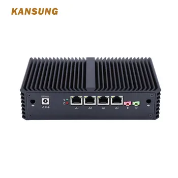 

Kansung Mini PC Intel 4 Gigabit LAN ports Support AES-NI as Router Firewall Fanless Small Computer PC Box Free Shipping