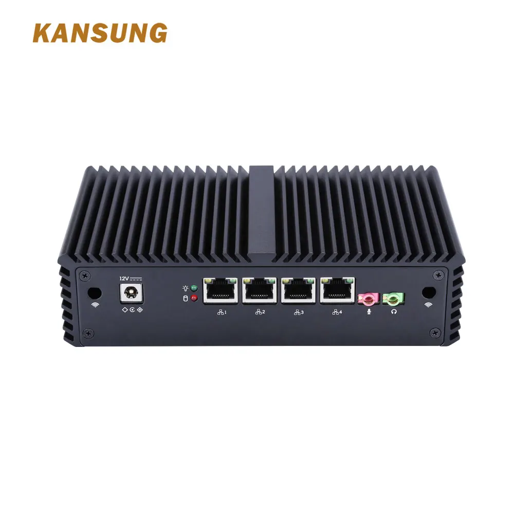 Kansung Мини ПК Intel 4 Gigabit LAN порты поддержка AES-NI, как роутер с файрволом безвентиляторный маленький компьютер ПК коробка Бесплатная доставка Kansung Мини ПК Intel 4 Gigabit LAN порты поддержка AES-NI, как роутер с файрволом безвентиляторный маленький компьютер ПК коробка Бесплатная доставка