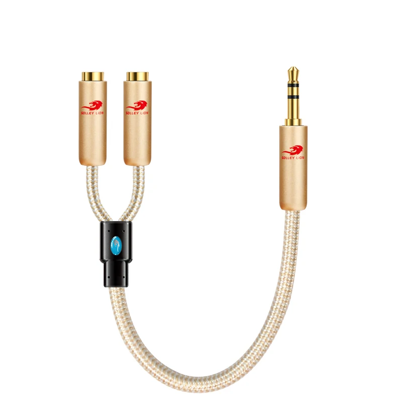 Conversion Cable Mini Jack 3 5mm to Dual 3 5mm Female Splitter for Headphone Microphone Tablet Premium 1 8 Audio Cable