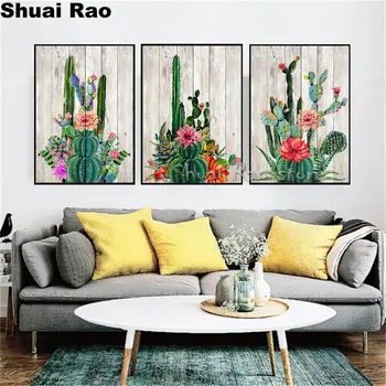 

5d diamond,crystal embroidery cactus 3d diy diamond painting full square drill mosaic Leaves flowers cross stitch pattern,