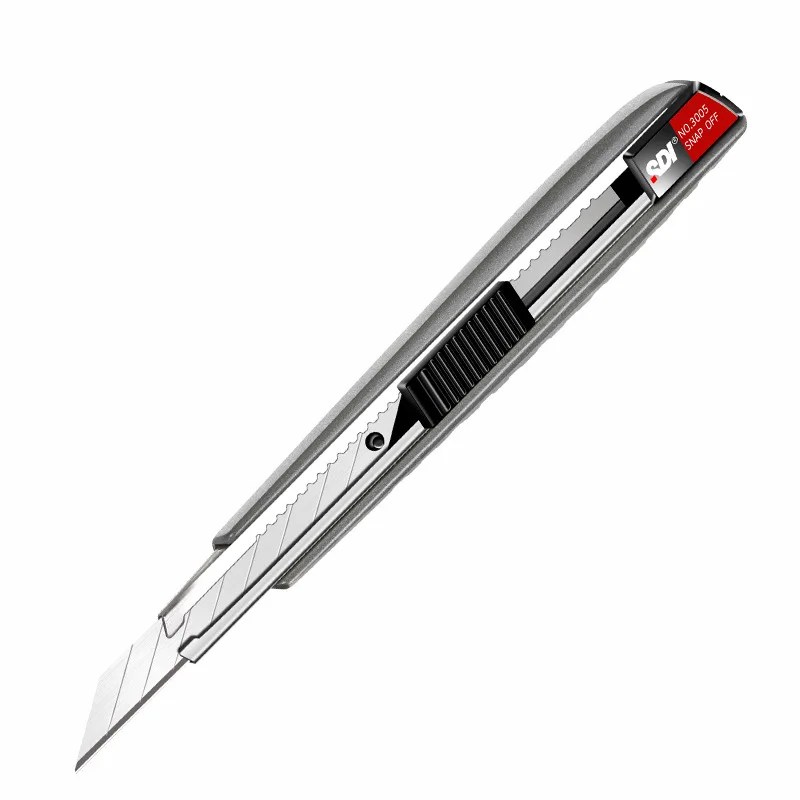 Cutting Knife Aluminum Alloy Utility Knife 30 Degree 9mm Sharp Angle Blade Cutting Paper/Leather Carving Craft Knife Metal Stationery cutting knife art knife craft cutting tool