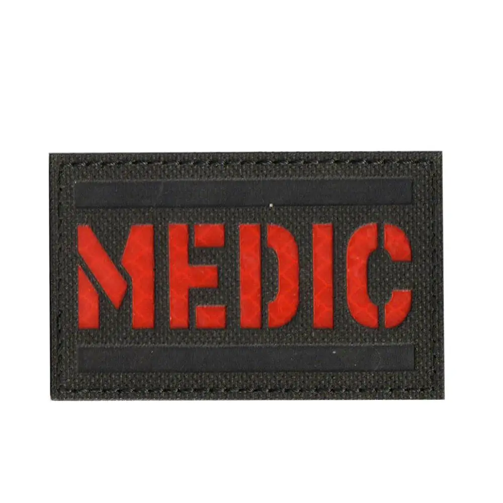 Светоотражающие медик EMT звезда жизни многоцветные спасательные ИК-патчи армейский Крест Тактический ПВХ IR Chapter Combat аппликация эмблем значок - Цвет: Color 2