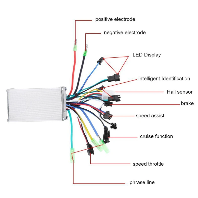 36V контроллер для электрического велосипеда Led Дисплей Электрический велосипед контроллер