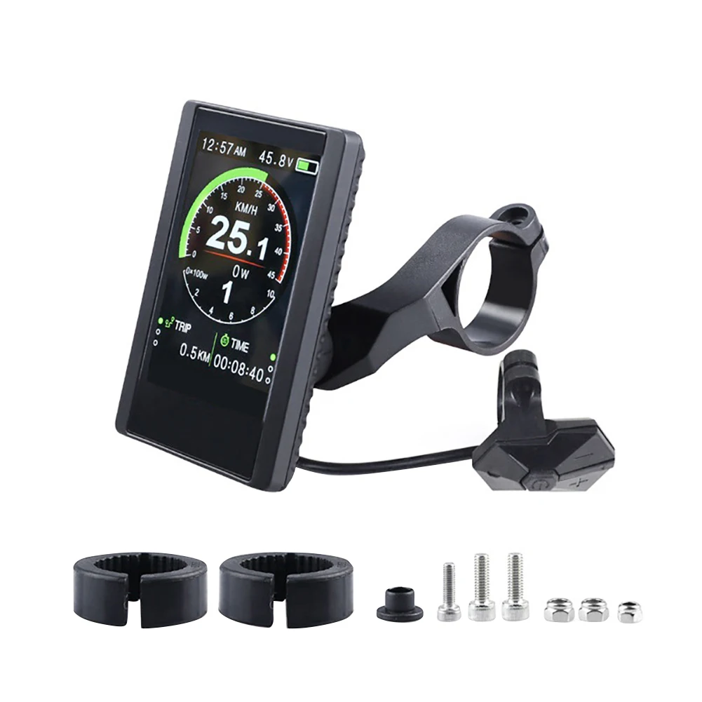 

Accessories Color Display Disturbance Notice Backlight Waterproof Mid Drive Motor Date Electric Bicycle Outdoor Cycling Time