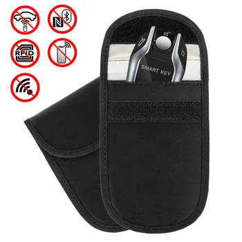 

2020 Signal Blocking Bag Cover Signal Blocker Case Faraday Cage Pouch For Keyless Car Keys Radiation Protection Cell Phone