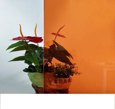 70 см x 200 см Цветная декоративная стеклянная изоляционная оконная пленка Солнцезащитная Защитная мембрана двухцветная оконная наклейка цветная пленка - Цвет: 1
