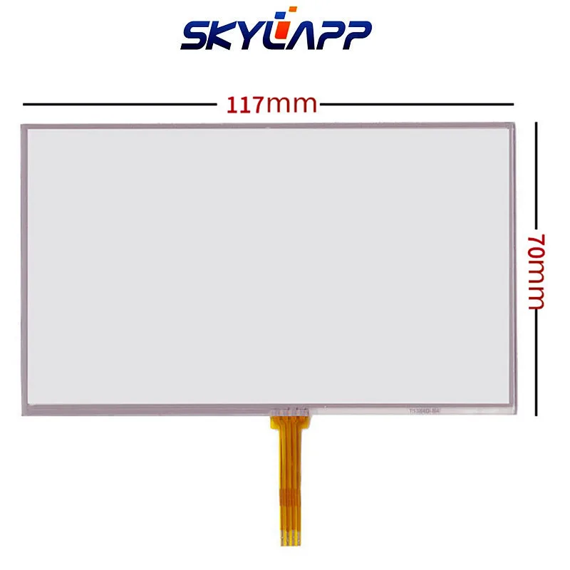 Новая 5-дюймовая 4 проводная сенсорная панель для HSD050IDW1 AT050TN33 TN43 117 мм* 70 мм MP4 gps сопротивление сенсорный Внешний экран дигитайзер стекло