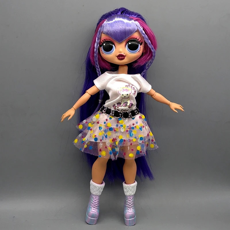 Super Cute Suitable for Disco Winter OMG Doll White Polka Dot Fantasy Dress Girls Christmas Gift | Игрушки и хобби
