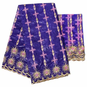 

2020 New African Bazin Riche Lace Fabric With Embroidery,French Net Lace for dress African Tulle Lace Fabric KY051801