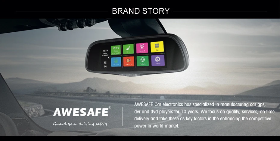AWESAFE навигационное устройство для грузовых автомобилей с 9 дюймов сенсорный экран gps Navi поддерживает пожизненное Обновление карты с Bluetooth
