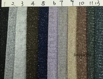 

Glitter mesh fabric Silver thread mesh High elastic mesh fabric Silver silk hexagon mesh fabric
