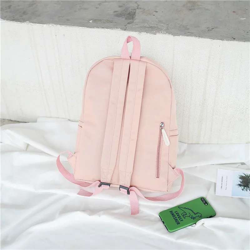 

2019 New Style WOMEN'S Bag Fashion Backpack Simple Oxford Cloth Schoolbag Large Capacity Backpack