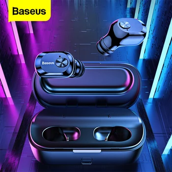 

Baseus W01 True Wireless Earbuds TWS Bluetooth Headphones with 2000mAh Charging Case Stereo In Ear Gaming Headset Earphone Buds