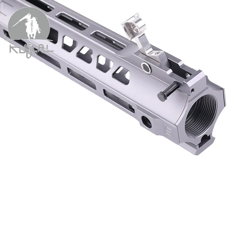 Алюминиевый жесткий пальто анодированный джейлбрейк 12 ''14'' страйкбол handguard серый тактический рельс для AEG гель бластер