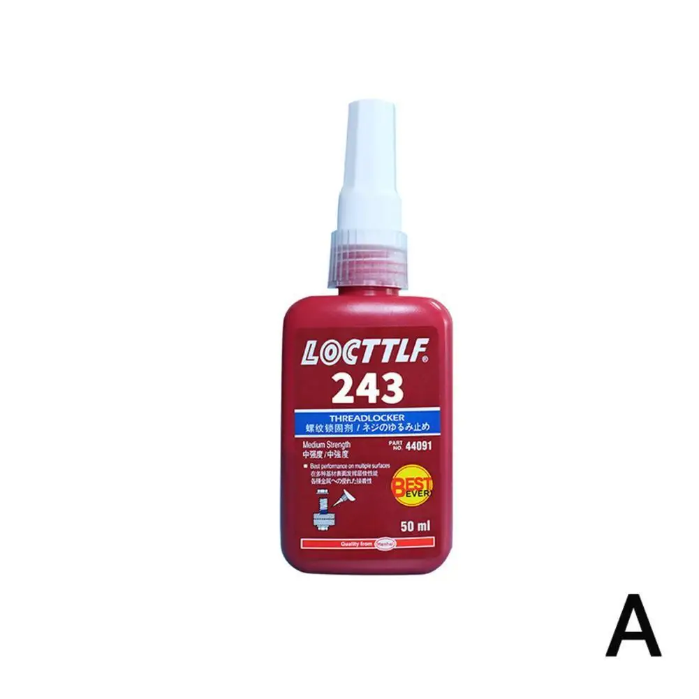 

Screw Glue 243 Anaerobic Adhesive High Strength Metal Agent Fastening Thread 271 Glue Sealing Thread Glue Anti-loose D5X5