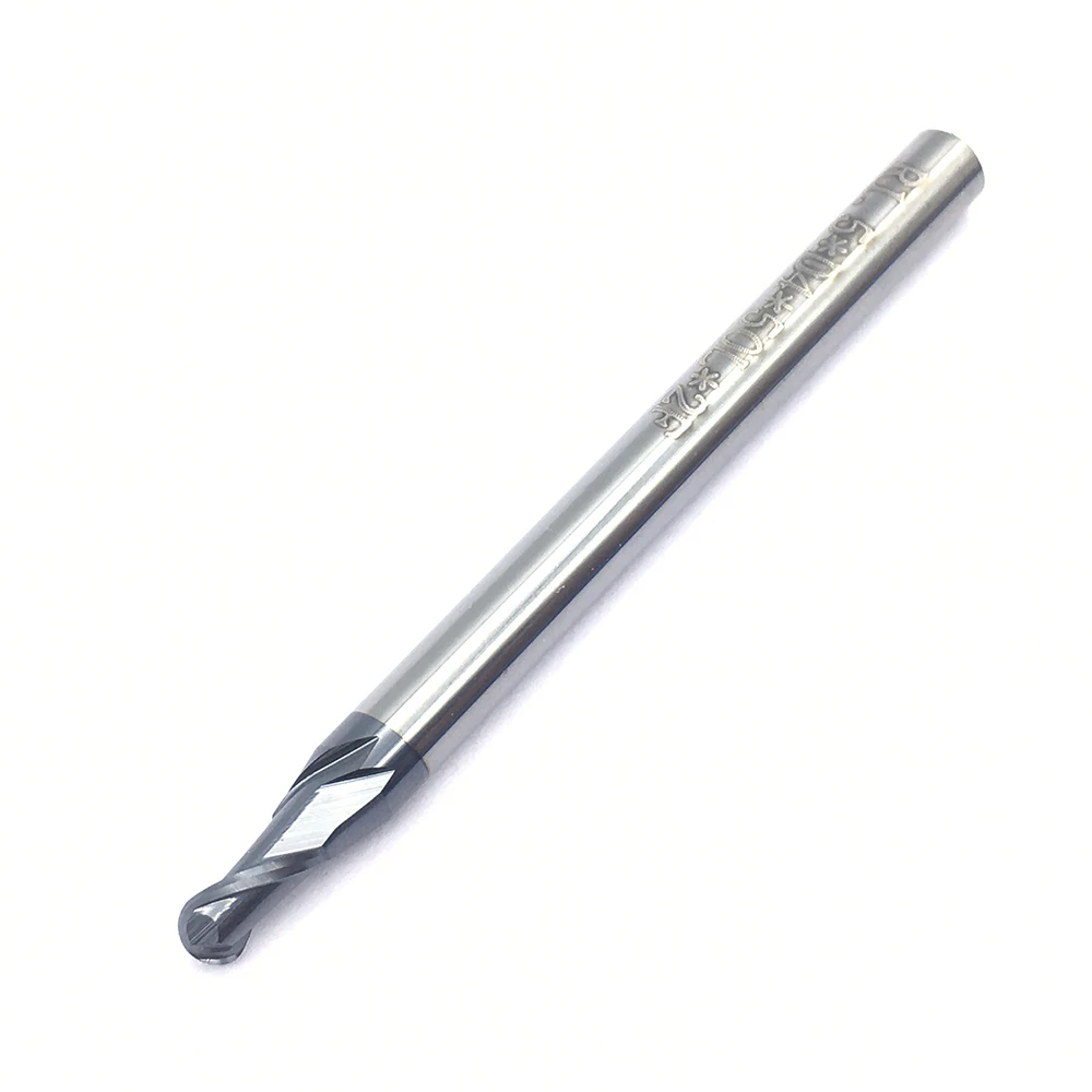 1PC HRC50 R1.5XD4X50L 2 flute End Mill Tungsten Steel Ball Nose Cutting Tools CNC Milling Cutter Solid Carbide Ball Nose