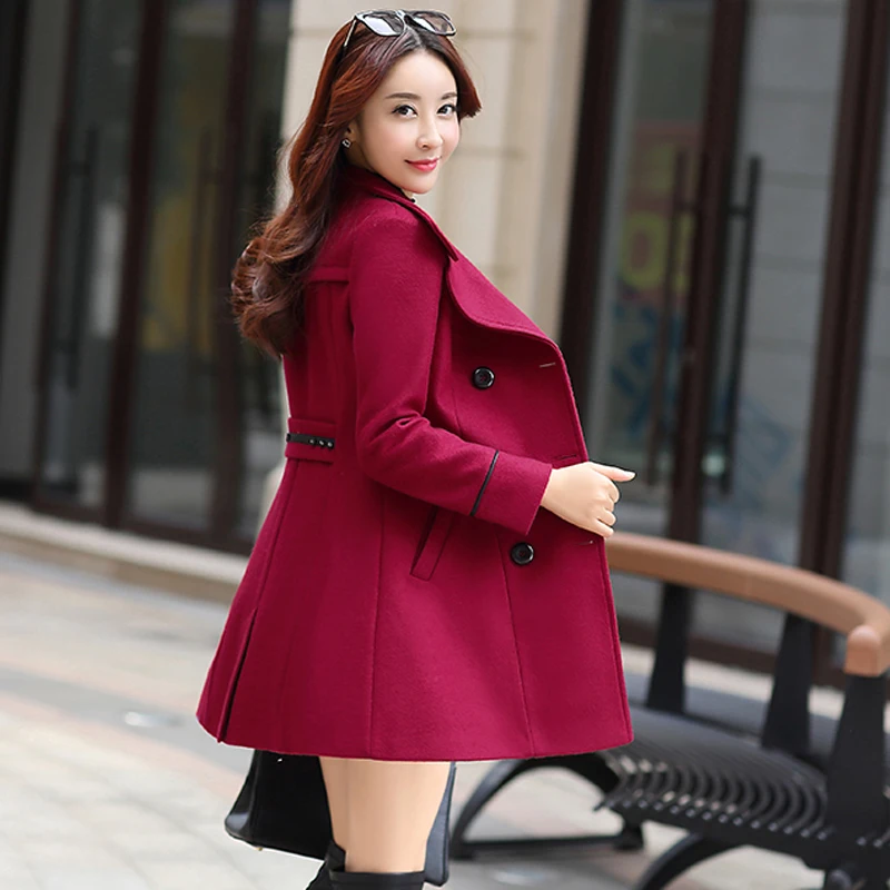 Women Woolen Overcoat-2