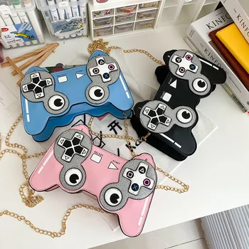 

Cute Creative Personality Fun Game Machine Girls Pu Leather Messenger Bag Small Chain Women Shoulder Bag Female Crossbody Bag