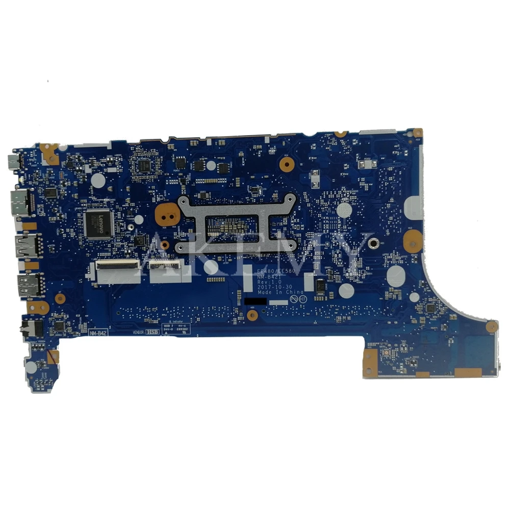 Akemy NM-B421 материнская плата для ноутбука ThinkPad E480 E580 01LW922 оригинальная материнская плата полностью протестирована с i5-8250/8350U 2 Гб