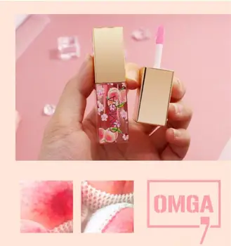 

Pink Peach Color Change Lip Cosmetics Watery Discoloration Lip Gloss Moisture Nourish Lip Makeup Lipgloss Liquid Lipstick TSLM2