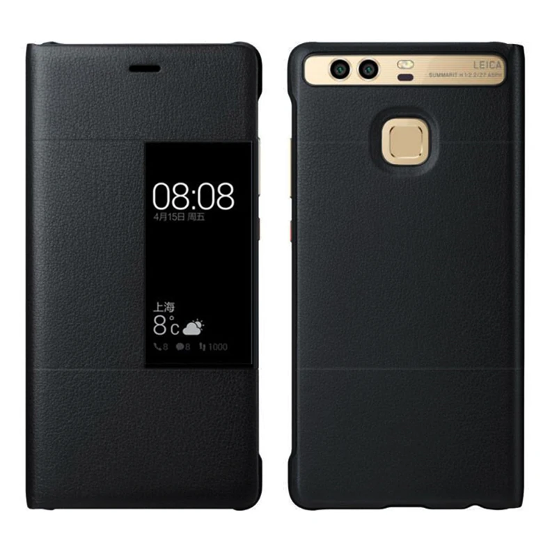 华为P9 PLUS 新款 侧窗皮套 (1)