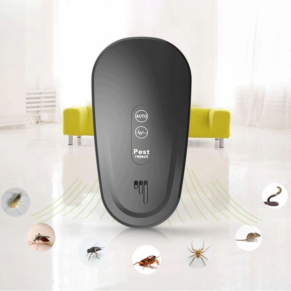 

New Type Rodent Control Indoor Cockroach Mosquito Insect Killer Ultrasonic Pest Repeller Household Electronic Mosquito Killer