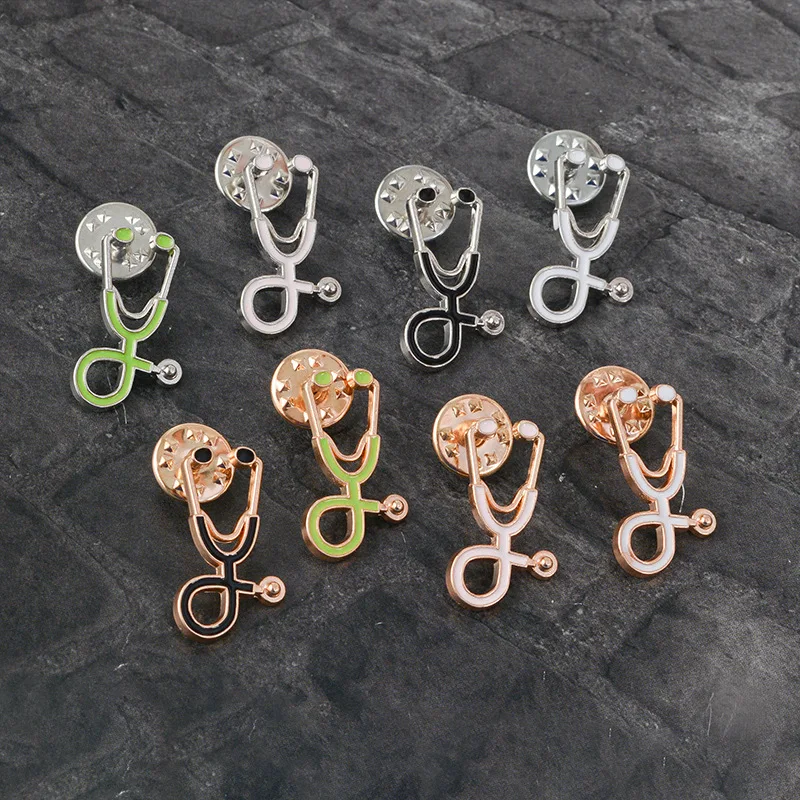 ASHMITA индивидуальная брошь в виде стетоскопа авокадо ананас фрукты зеленое