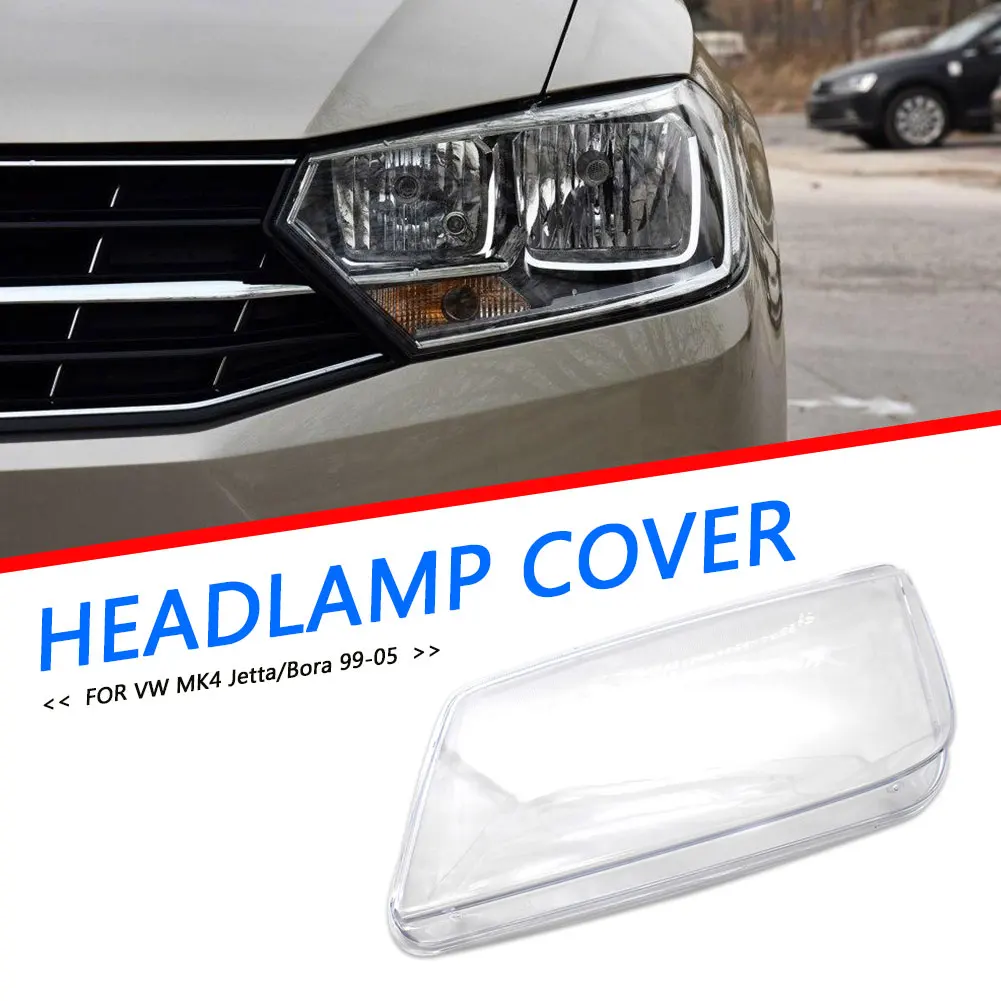 Replacement Headlight Lens Left Right for Volkswagen Jetta Bora MK4