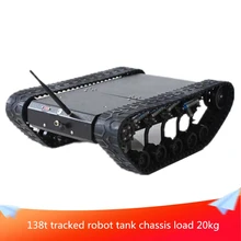 138t Tracked Robot Tank Chassis RC Smart Crawler Tank Platform Cross-obstacle Machine with Max Load 20kg Assemble to Ship official doit rc tank chassis crawler intelligent barrowload remote control kit tractor obstacle caterpillar wall e infrared