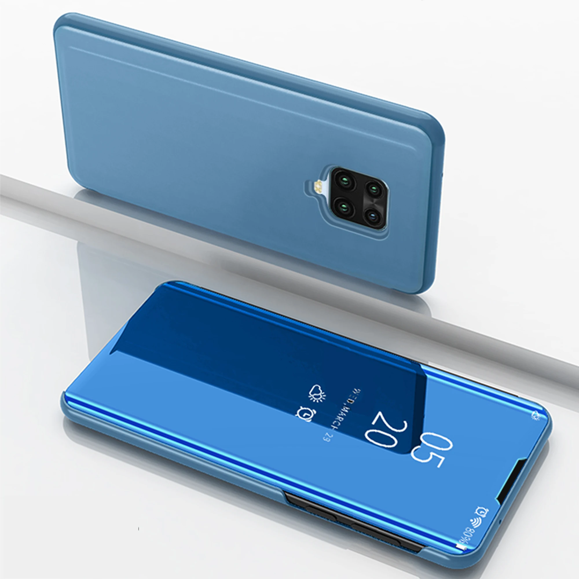 mirror flip cover for redmi note 9 pro