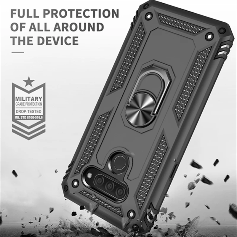 Подставка держатель телефона чехол для LG K50 Q60 K40 Stylo 5 Aristo 2 3 лучшая защита жесткий Броня задняя крышка Coque Fundas