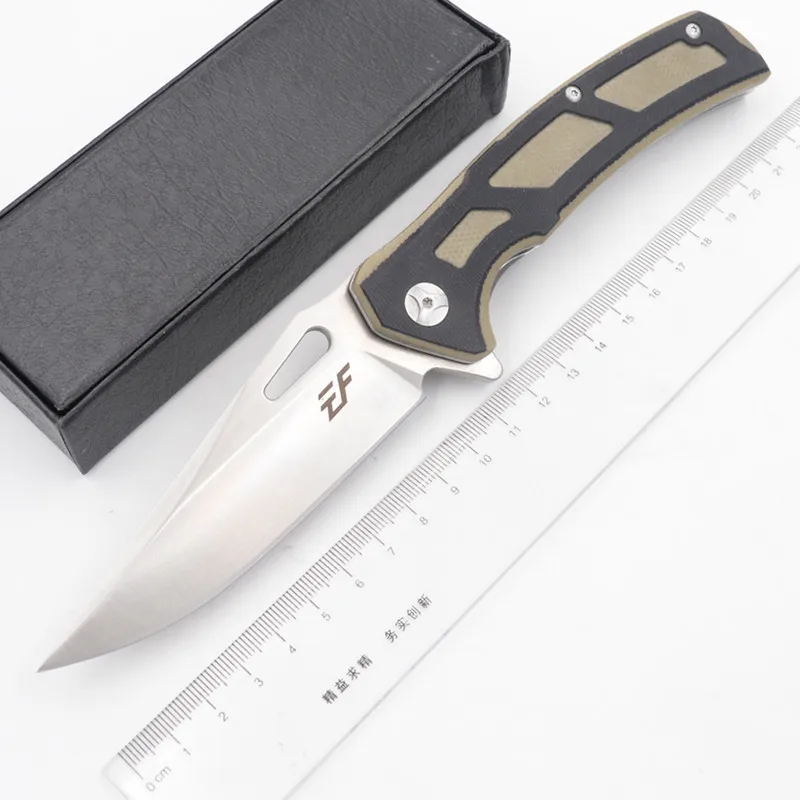 

Eafengrow New Viper ball bearing Folding D2 Steel G10 Camping Hunting Survival Outdoor EDC Tool Utility Kitchen Knife