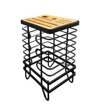 

1Pc Iron Cutting Tool Rack Multifunctional Cutlery Organizer Kitchen Shelf
