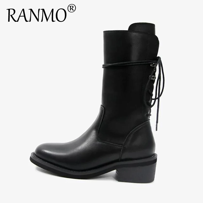 

Ann Martin boots ins with the same paragraph after the lace-up mid-tube knight boots handsome street motorcycle boots women