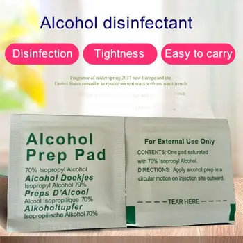 

Portable Alcohol Prep Pad Swabs Pads Wet Wipes Cleanser Cleaning First Aid Sterilization Wipes Makeup Effective Disinfectio O0I8