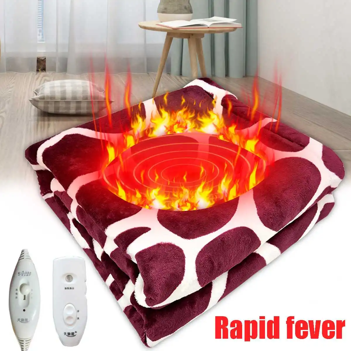  Electric Blanket Body Warmer Winter Single Heated Blanket Thermostat Electric Heating Blanket Carpe