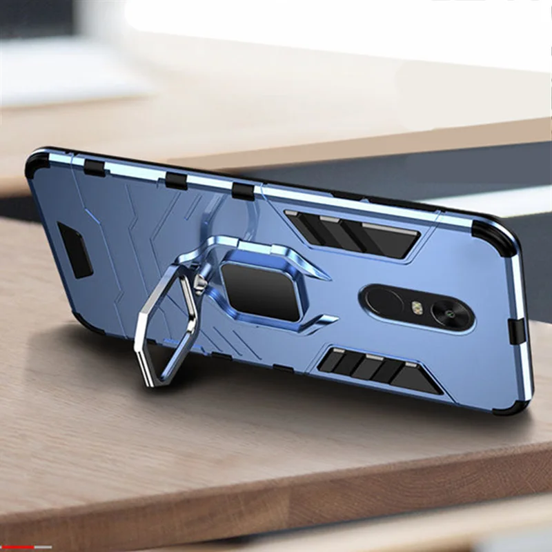 Phone Case For Xiaomi Redmi Note 4X Case Ring Stand Back Cover For
