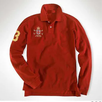 

hombre big pony polo top Men long sleeve horse Shirt camisa embroidered homme usa classic fashion polo high qualit masculine