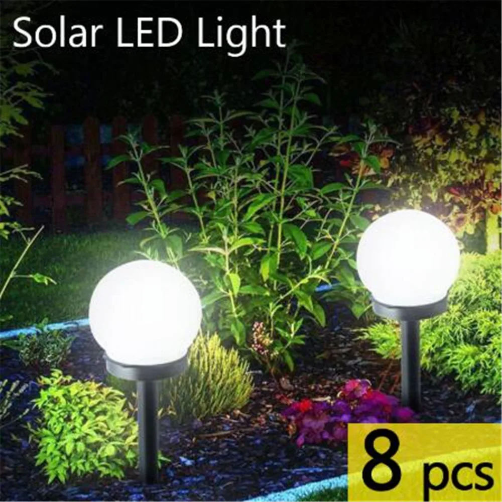 

8 pcs LED Solar Garden Light Outdoor Waterproof Lawn Light Pathway Landscape Lamp Solar Lamp for Home Yard Driveway Lawn