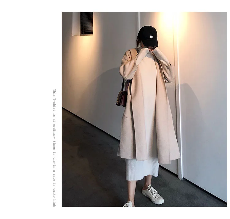 Cheap Turtleneck Cashmere Knitted Sweater Dress Women Autumn Spring Noodles Elastic Long Sleeve thick Pullover Winter Dress