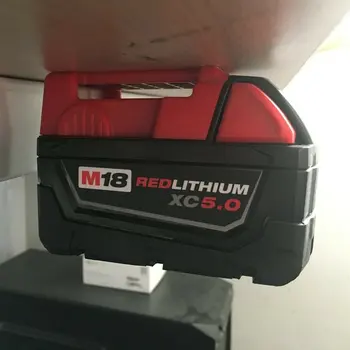 

5x BATTERY MOUNTS For MILWAUKEE M18 18v Storage Holder Shelf Rack Stand Slots with very durable quality