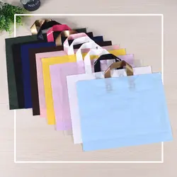 5 шт пластиковые сумки для товаров с ручками одежда сумки многоразового использования для покупок продуктовые сумки бутик подарочные