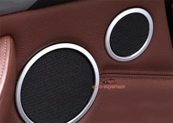 

S/Steel Door Speaker Sound cover Chrome trim ring For BMW X5 E70 X6 E71 08-13