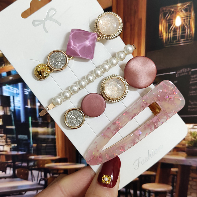 Starfish Hair Clip For Women 2022 Korean Acrylic Hairpins Geometric Crystal Hair Barrettes Girl Hair Accessories Hairgrip