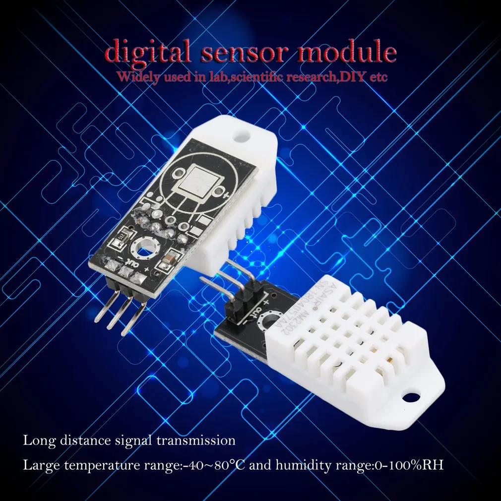 DHT22 AM2302 Цифровой Датчик температуры и влажности модуль для Arduino с Dupont кабели доска для Arduino электронный DIY инструмент