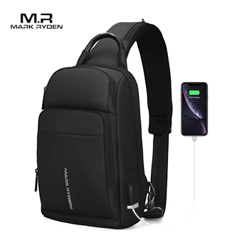 

Mark Ryden New Anti-thief Crossbody Bag Waterproof Men Sling Chest Bag Fit 9.7 inch Ipad Fashion Shoulder Bag Messenger Bags