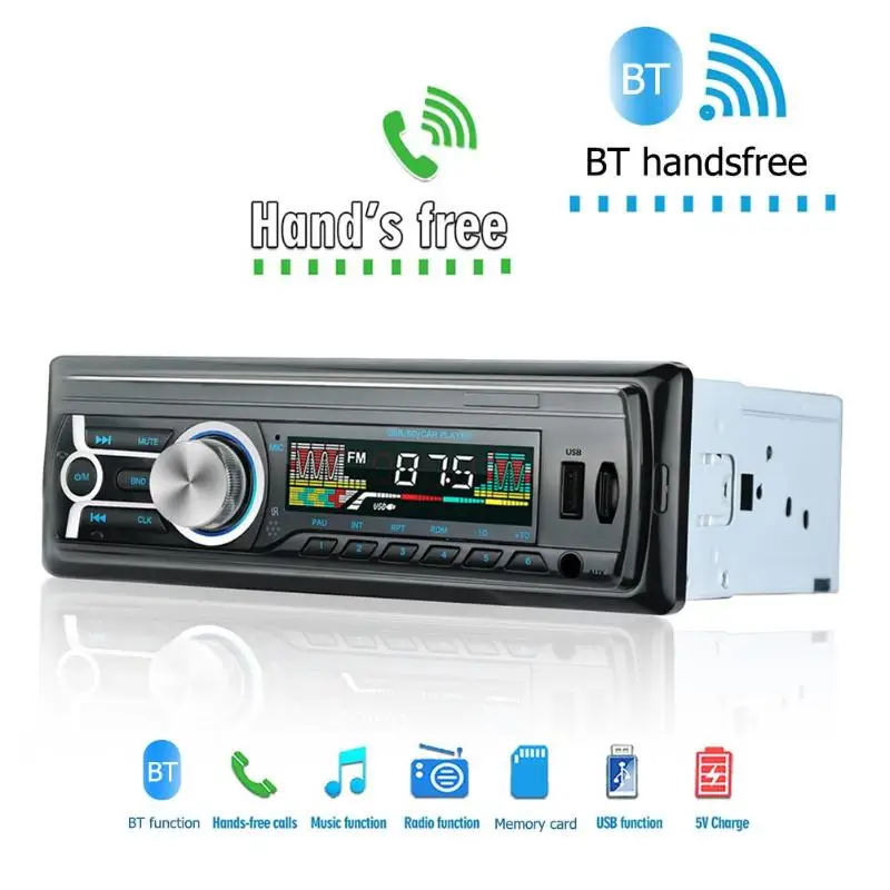 Горячая Распродажа MP3-плеер классический деликатный RM-JQ1784C 1 Din автомобильный bluetooth стереонаушники USB FM радио головное устройство музыкальный плеер