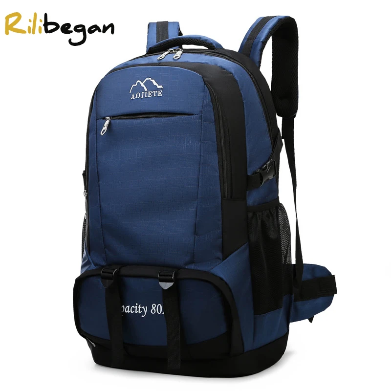 Men Backpack Camping-Bag Large-Capacity Waterproof Outdoor Women Nylon for Laptop Male