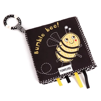 

Infant Baby Books Cloth Book Animal Pattern Baby Soft Activity Crinkle Cloth Books Educational Learning Toys