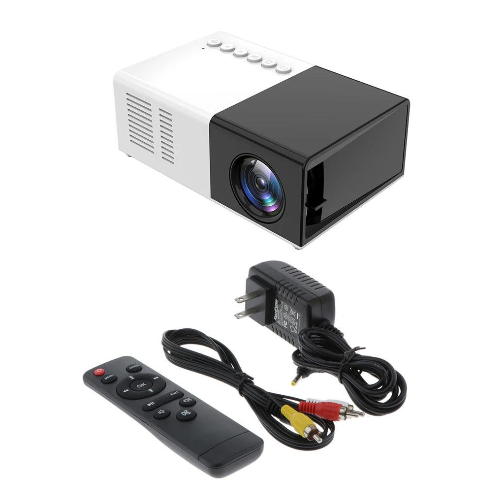 Mini Projector LED HD 1080P Home Movie Theater 10-60' Image US 2Set